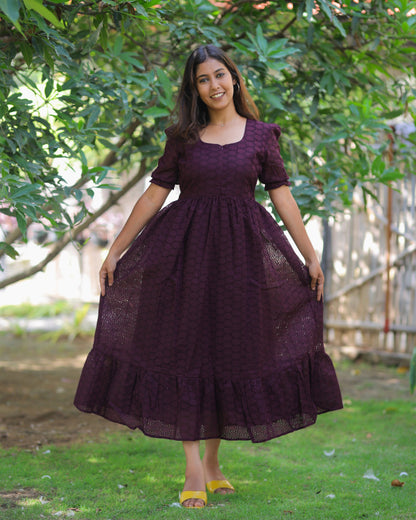 Wine Hakoba_V1 Maternity Maxi