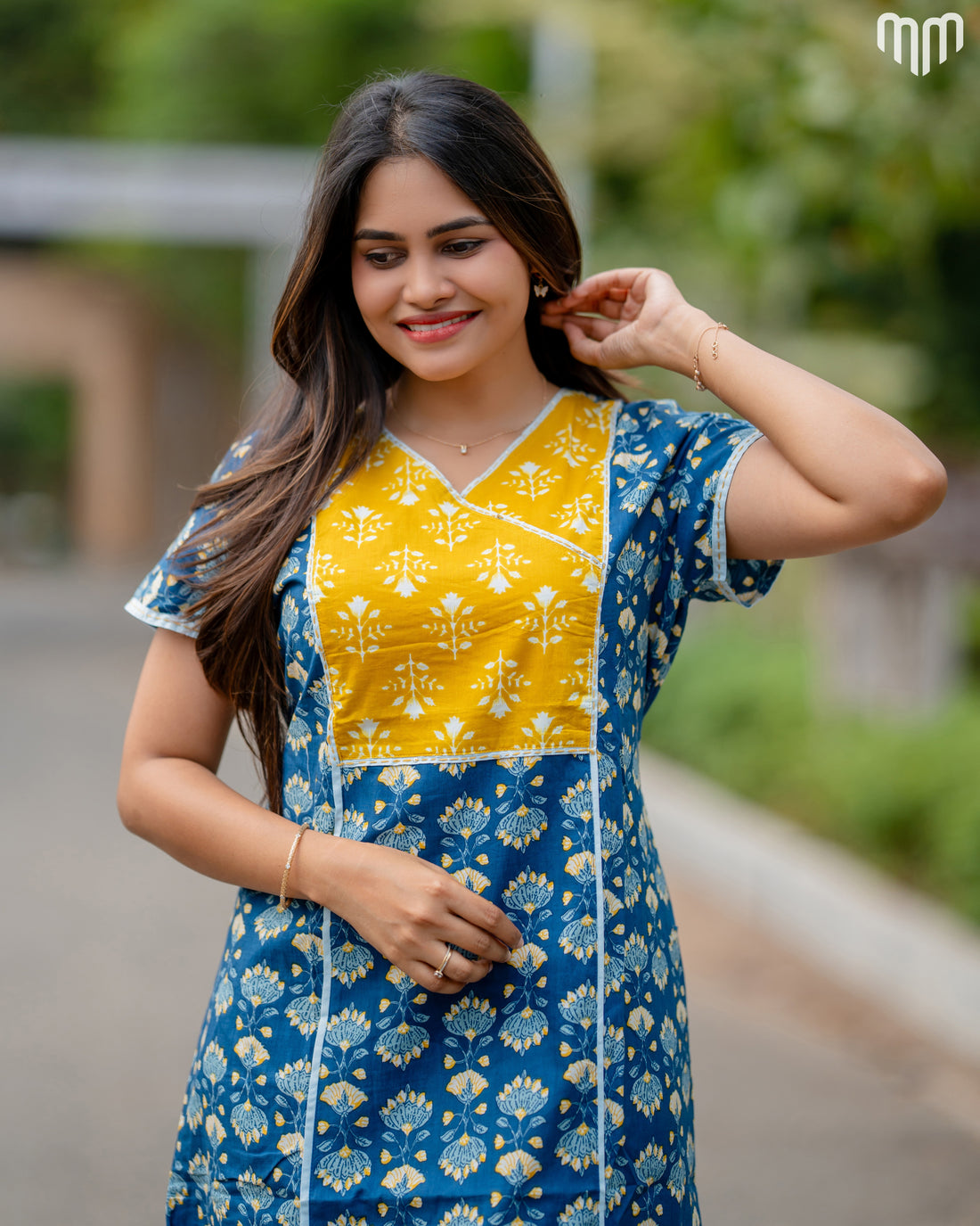 Teju Angrakha Cotton Nighty