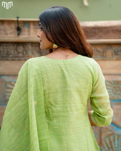 Green-Mimee Maternity Kurti Set