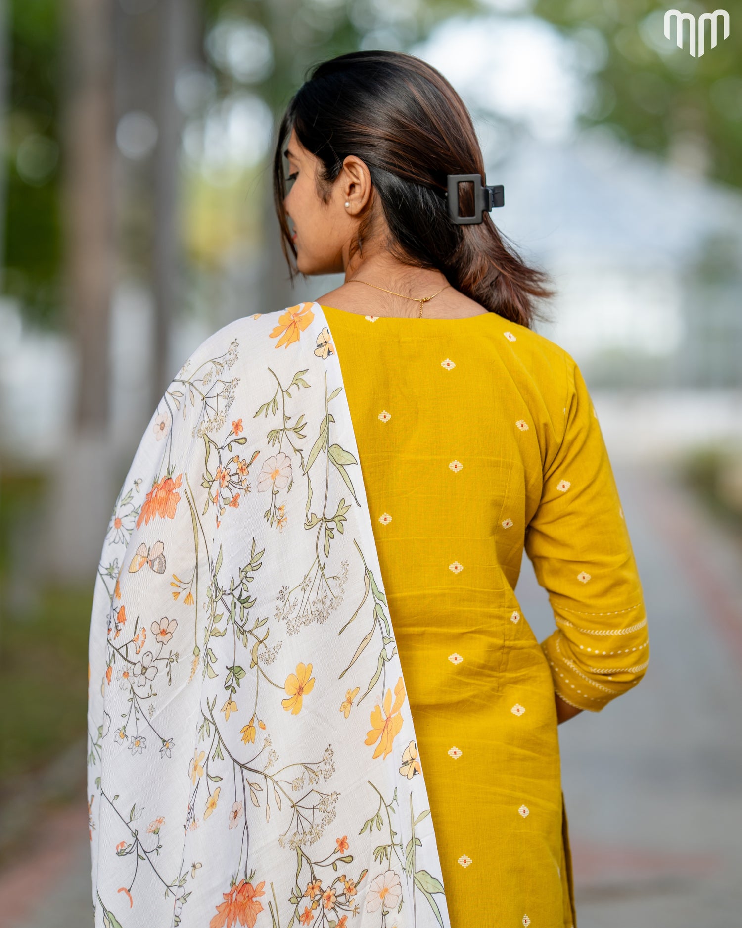 Mustard Pretty Maternity Kurti Set