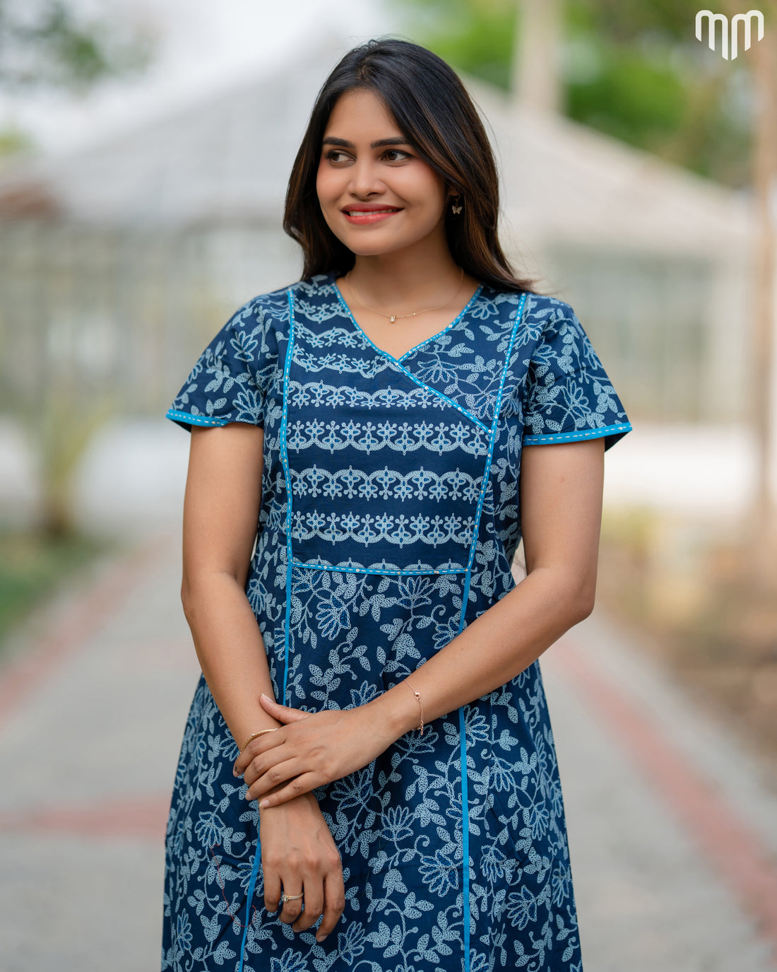 Nithu Angrakha Cotton Nighty
