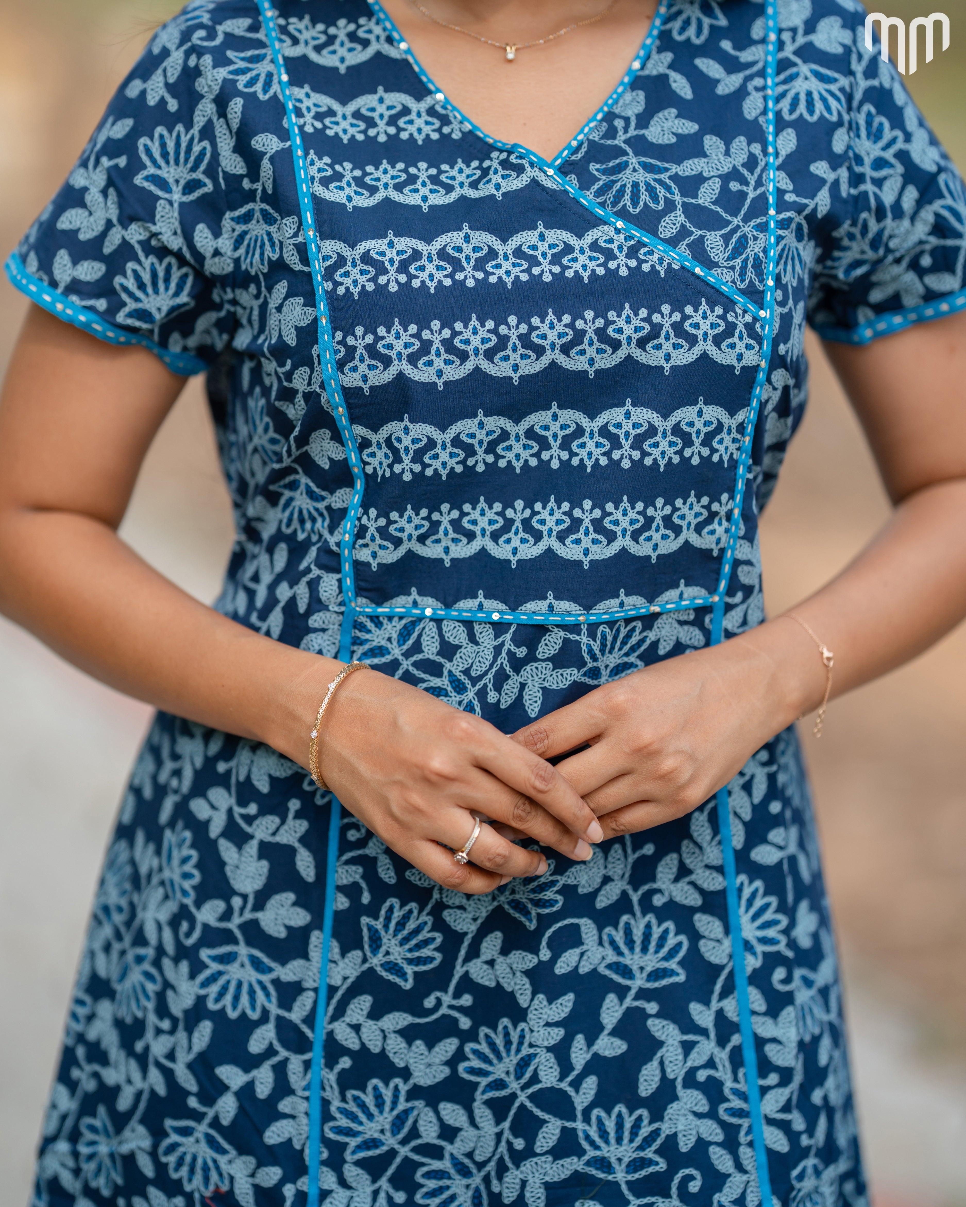 Nithu Angrakha Cotton Nighty