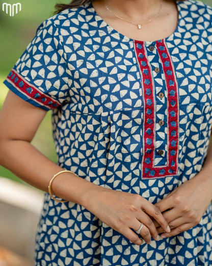 Heera Cotton Essential Button-Up Nighty