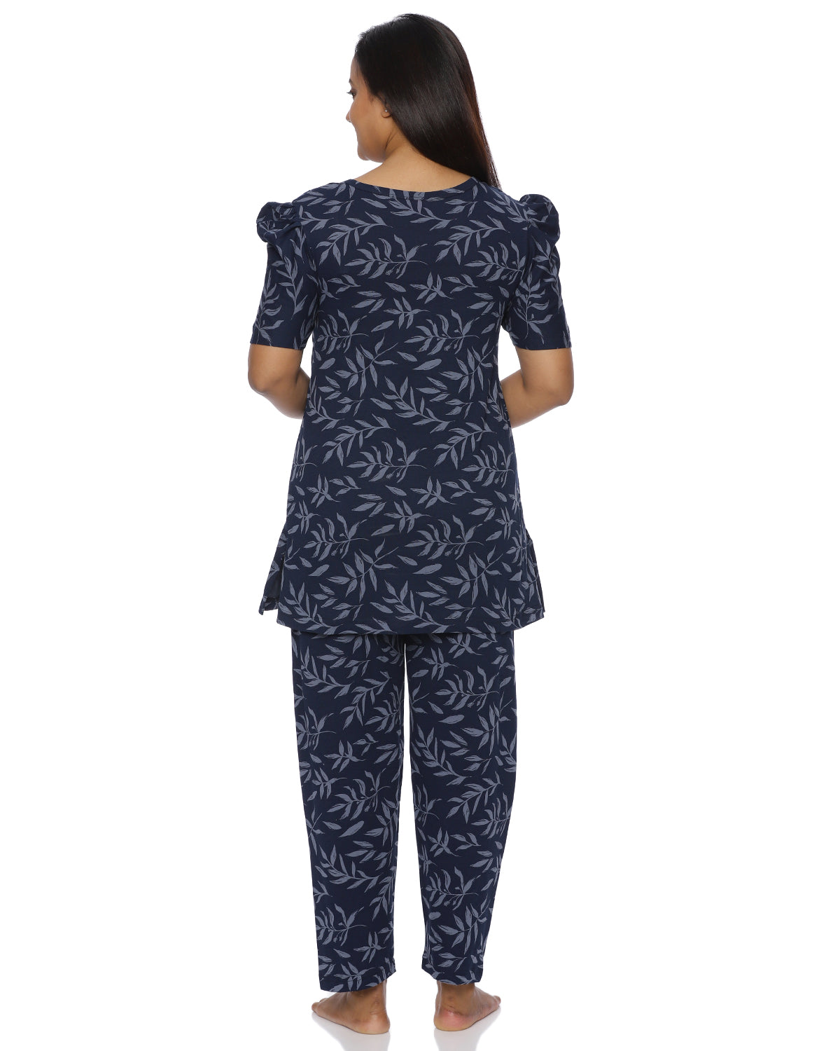 Navy Era Zipless Feeding Pant Set