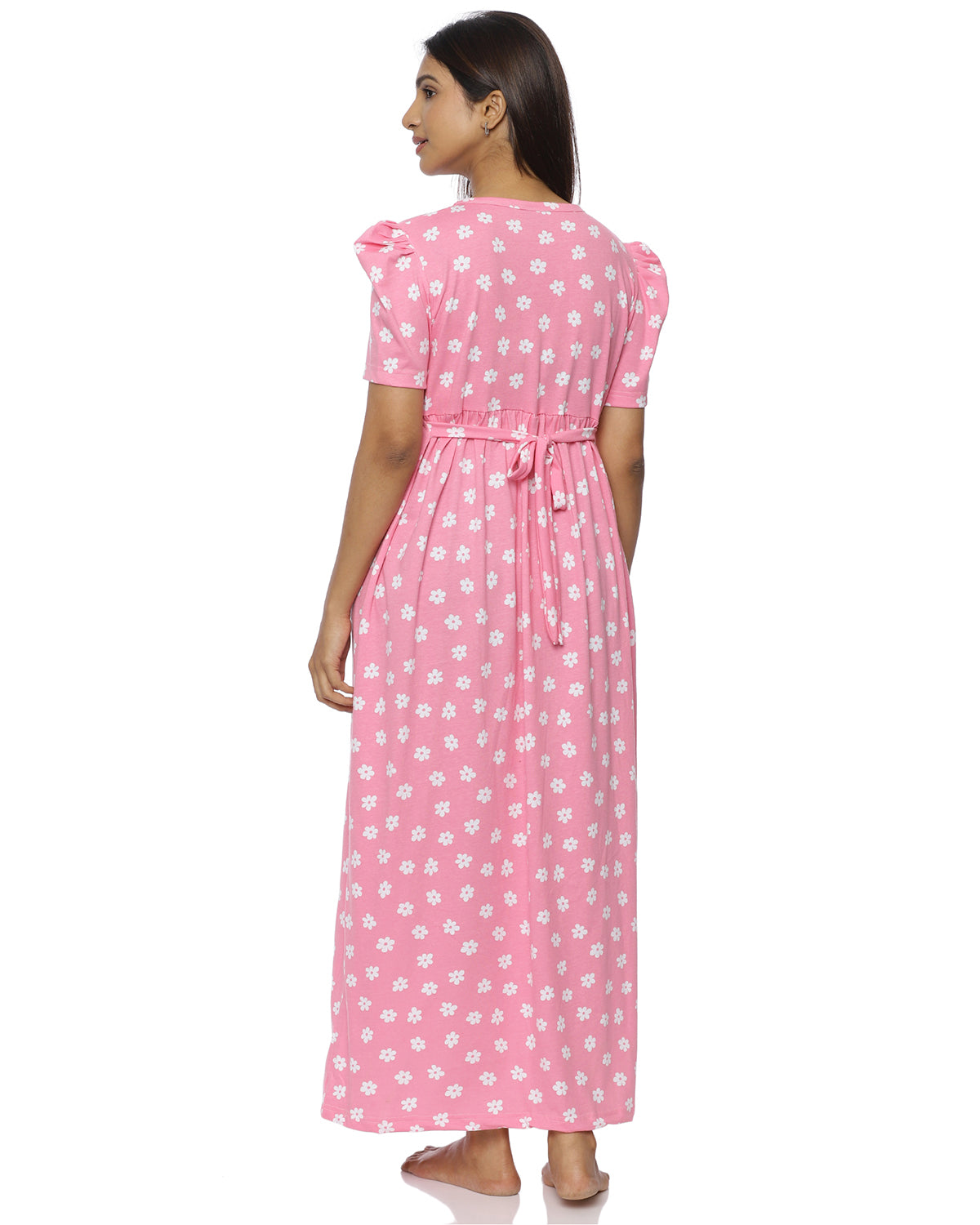 Ranchi | Casual Non-Maternity Loungewear - Puff Sleeve | Full Length