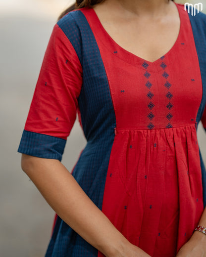 Mysha Handloom Cotton Maternity Maxi