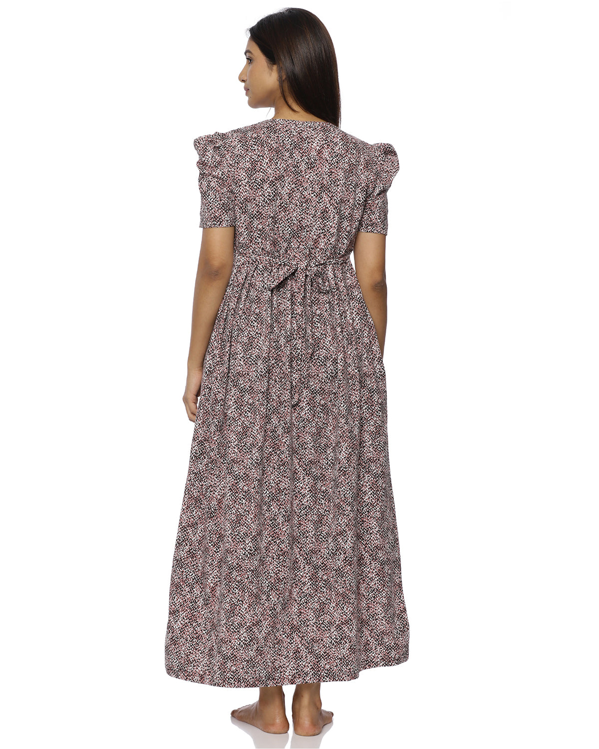 Sahara | Casual Non-Maternity Loungewear - Puff Sleeve | Full Length