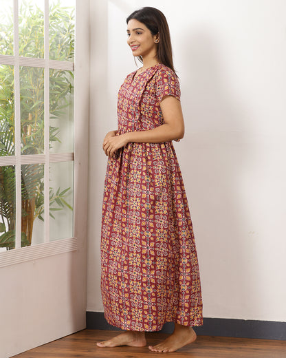 Kantha_V1 Feeding Night Maxi