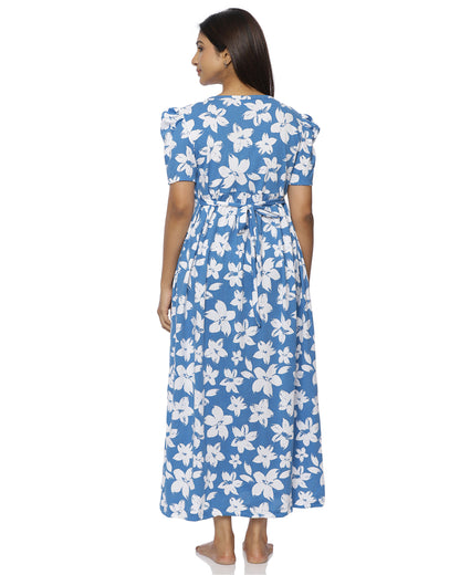 Fusion v2 | Casual Non-Maternity Loungewear - Puff Sleeve | Full Length