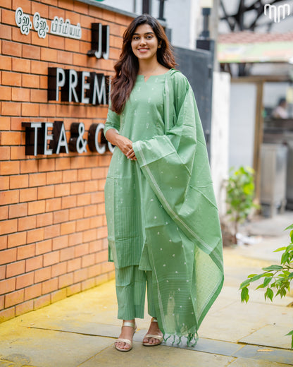 Pastel green Maternity Kurti Set