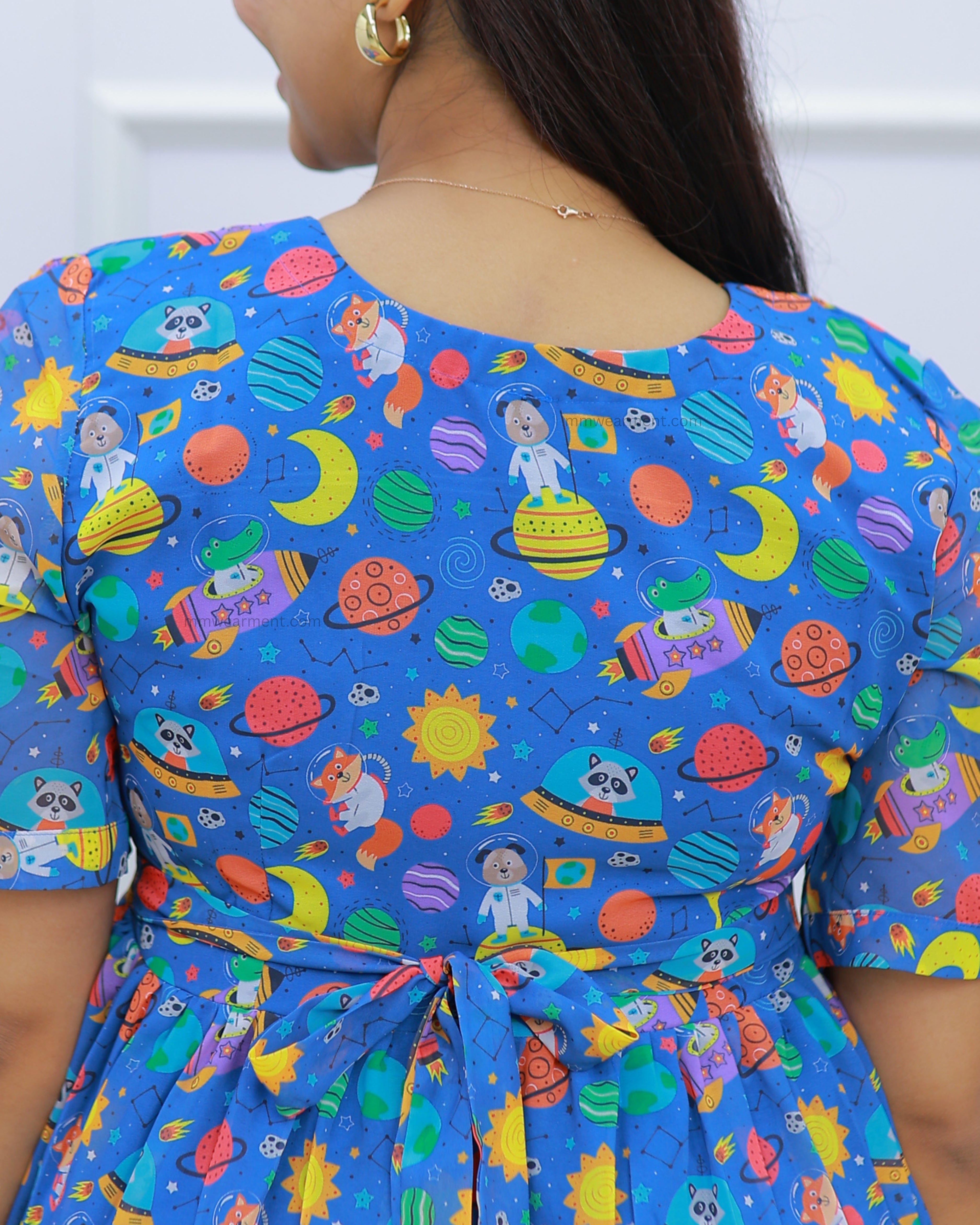 Universe | Maternity Maxi with Full Lining [Double Side Zips]