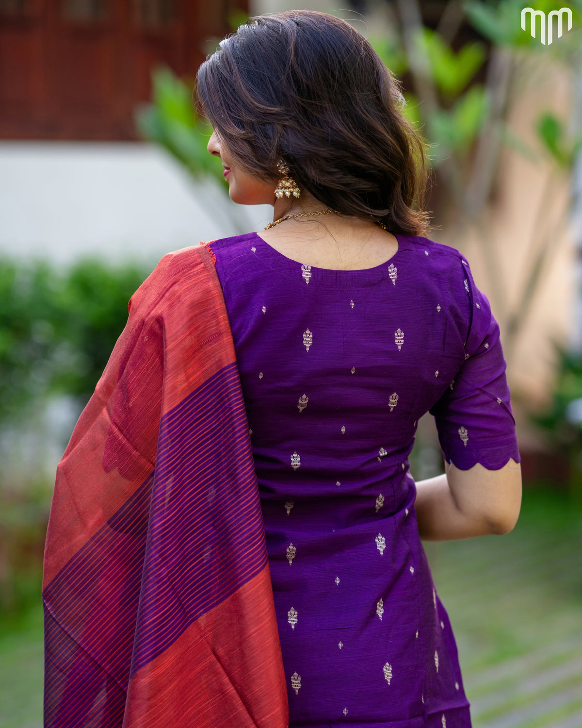 Mullai_V2 Premium Raw Silk Maternity Kurti Set with top cotton lining