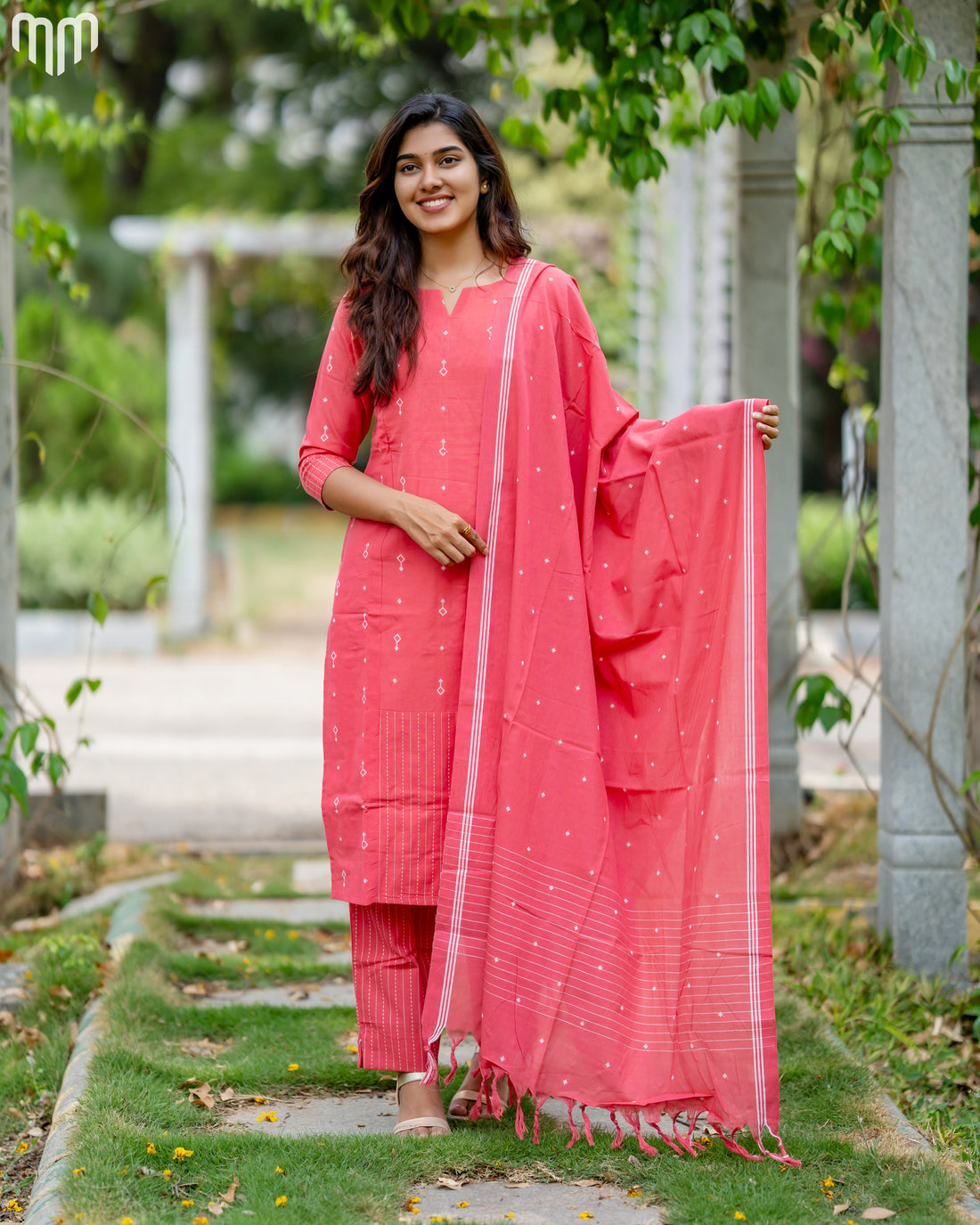 Peach Maternity Kurti Set