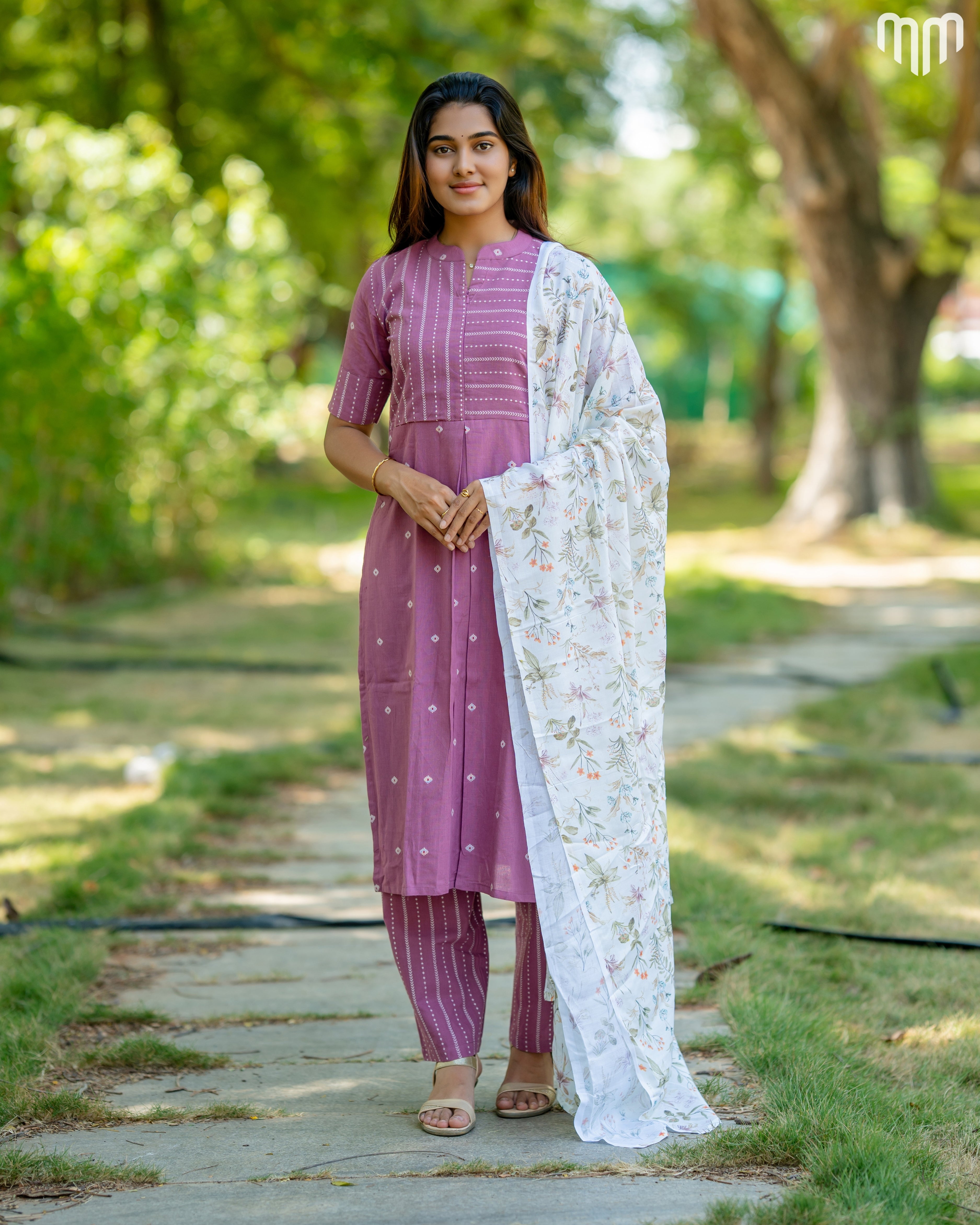 Mauve Pretty Maternity Kurti Set