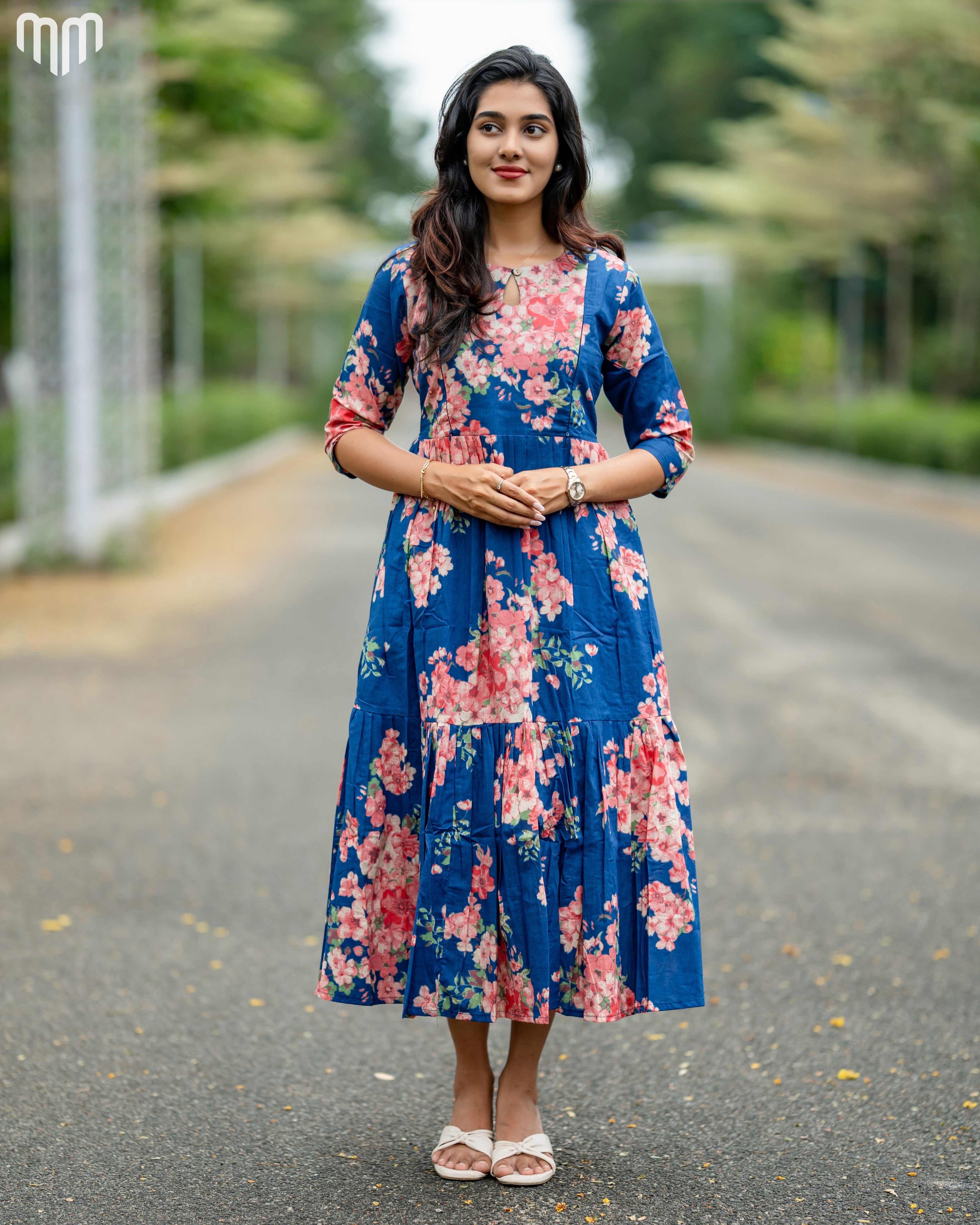 Blossom_Royal Maternity Maxi