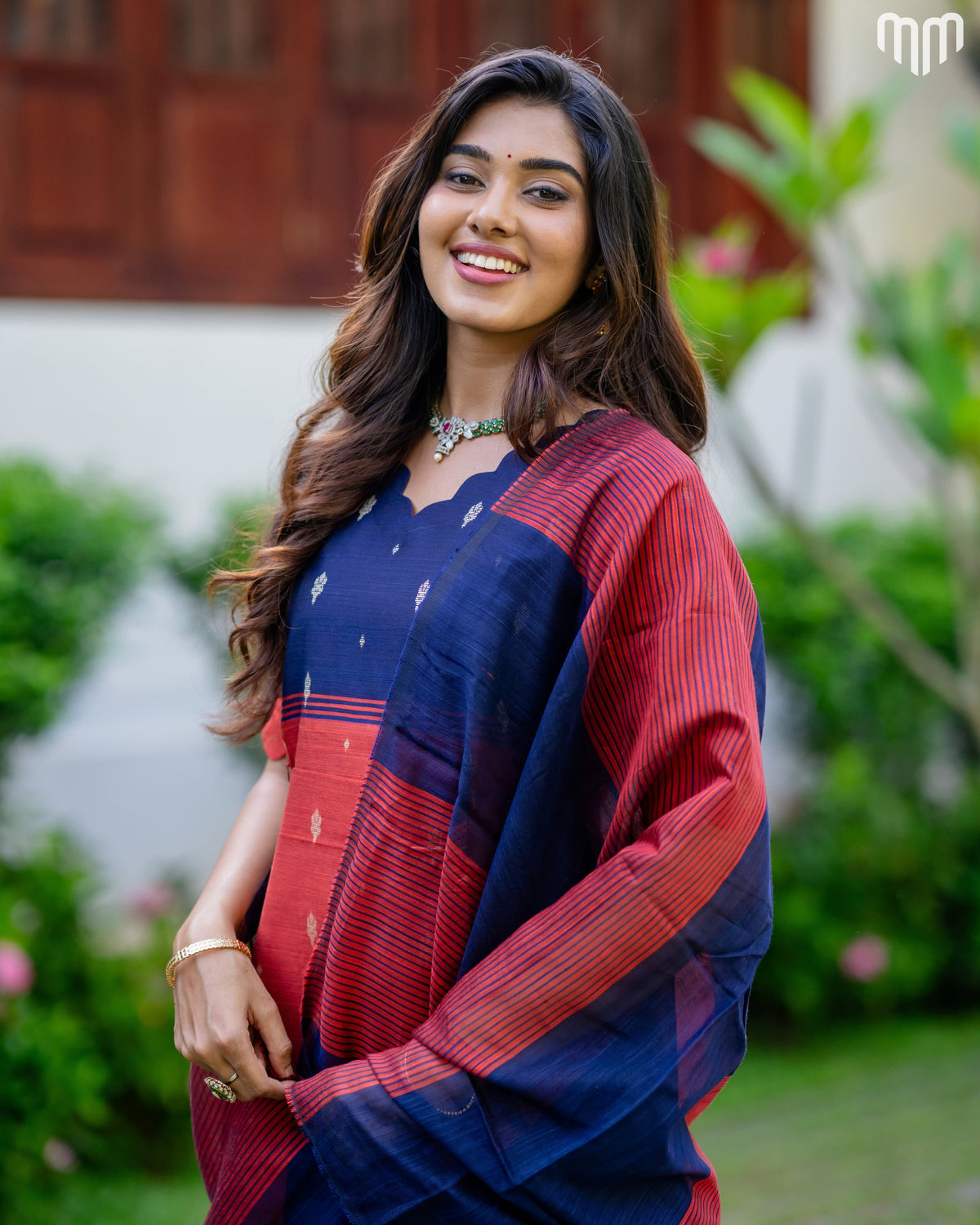 Mullai_V4 Premium Raw Silk Maternity Kurti Set with top cotton lining