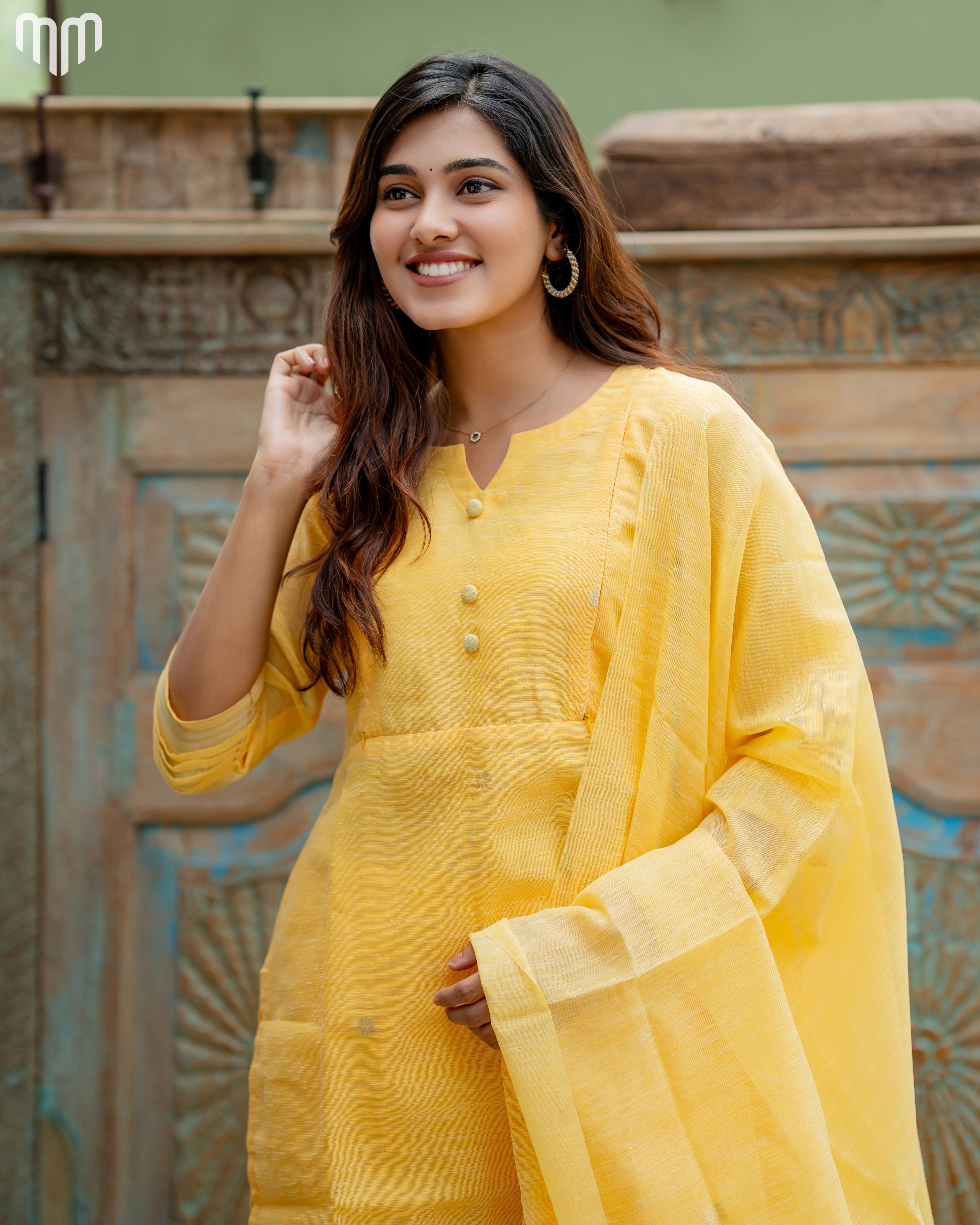 Yellow-Mimee Maternity Kurti Set