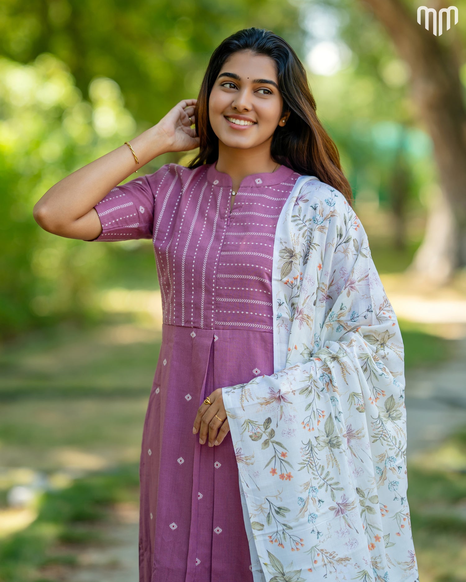 Mauve Pretty Maternity Kurti Set