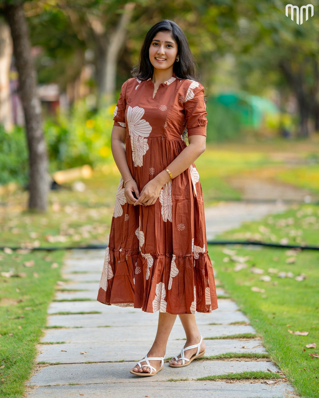 Brown_Juhi Maternity Maxi