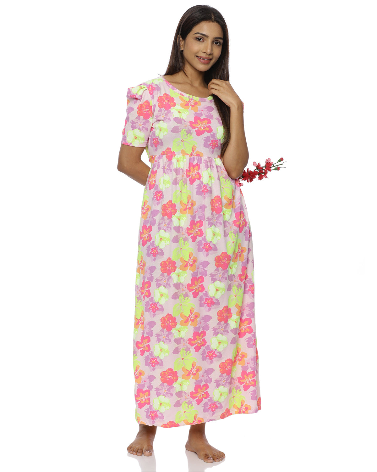 Suba | Casual Non-Maternity Loungewear - Puff Sleeve | Full Length