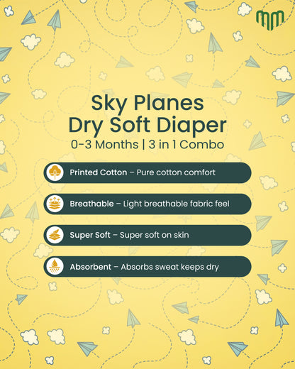 Little Sky Planes- Ultra Nappies