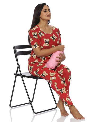 Teddy Zipless Feeding Pant Set