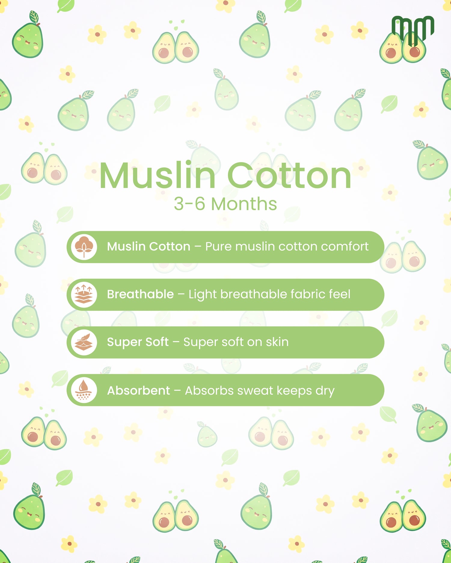 Little Avacoda Muslin Jabla