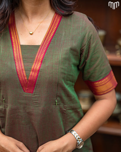 Mangalagiri_V3 Maternity Kurti Set