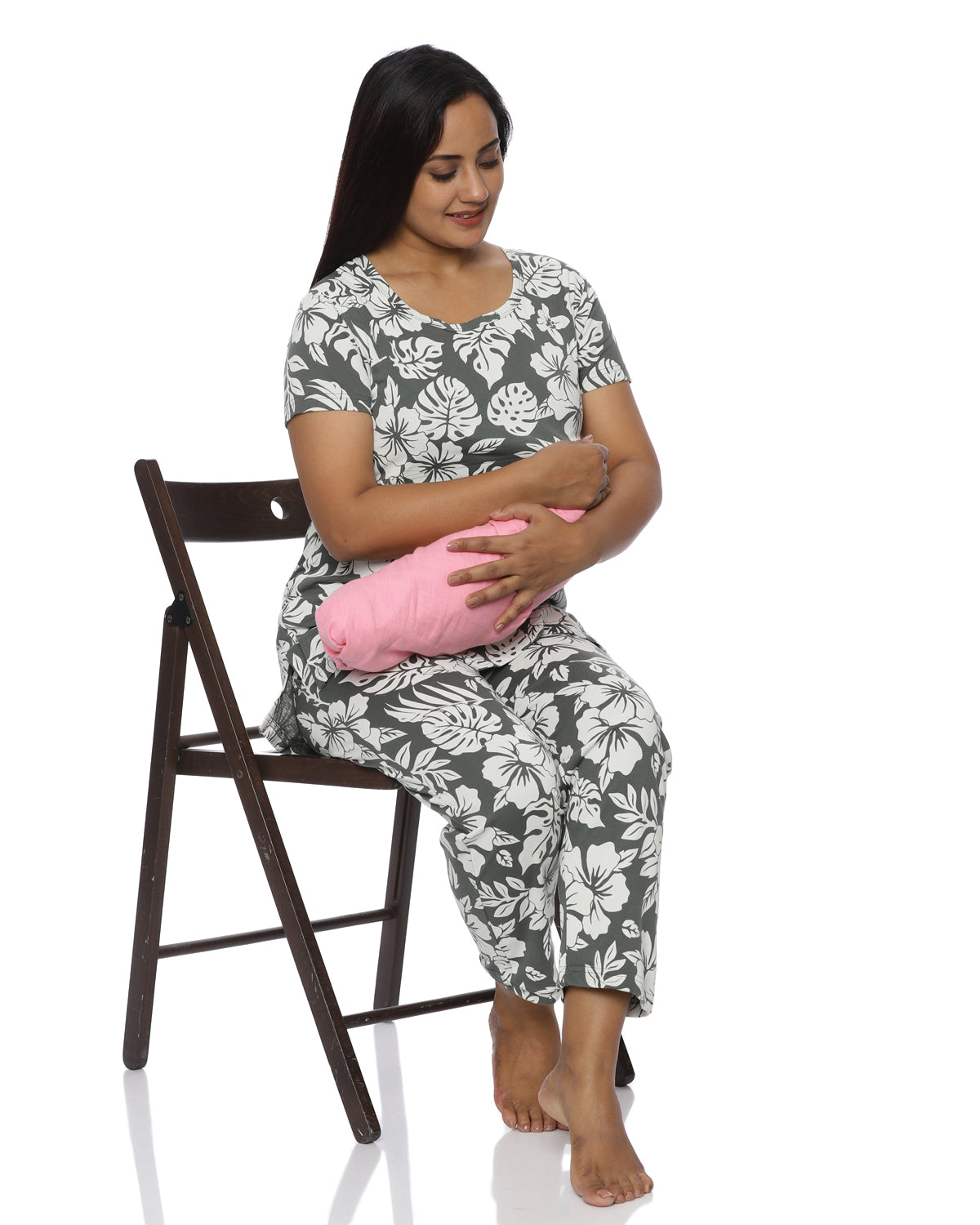 Champa  Zipless Feeding Pant Set