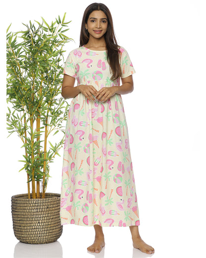 Flamingo Casual Loungewear - Full Length