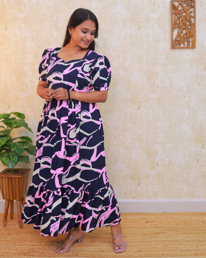 Zaahira Maxi with Lining [NON_FEEDING] Only S Size