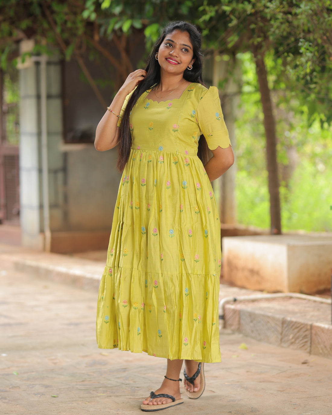 Roman Silk_V4 Maternity Maxi
