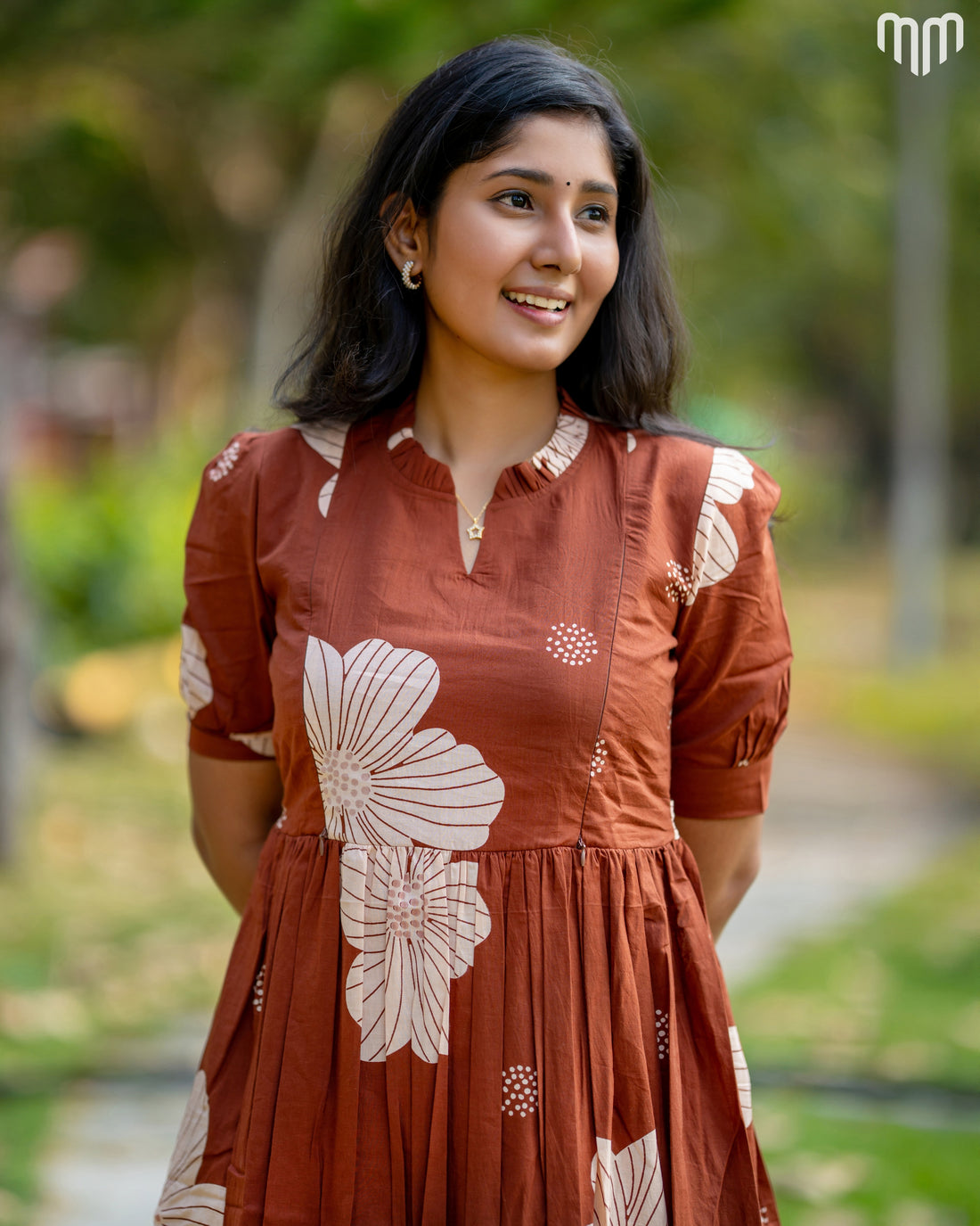 Brown_Juhi Maternity Maxi