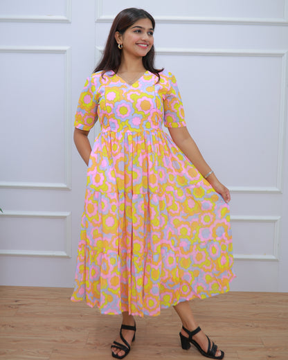 Happie | Maternity Maxi with Full Lining [Double Side Zips]