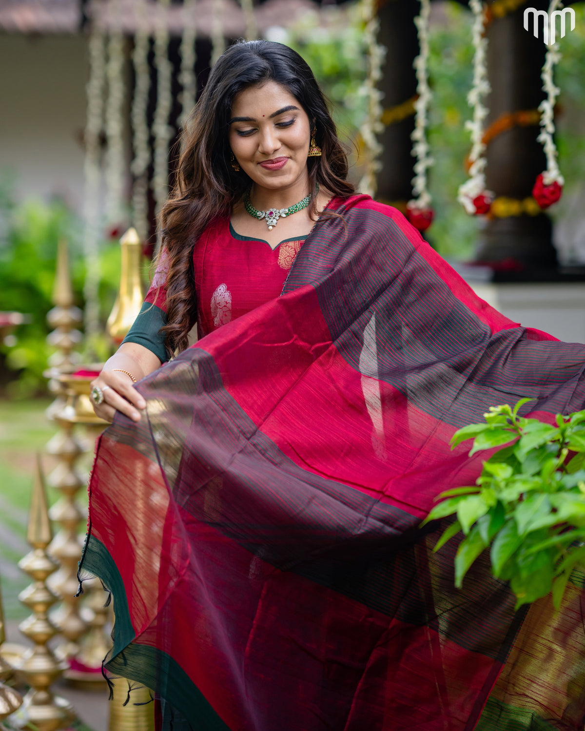 Kayal_V1 Premium Raw Silk Maternity Kurti Set with top cotton lining