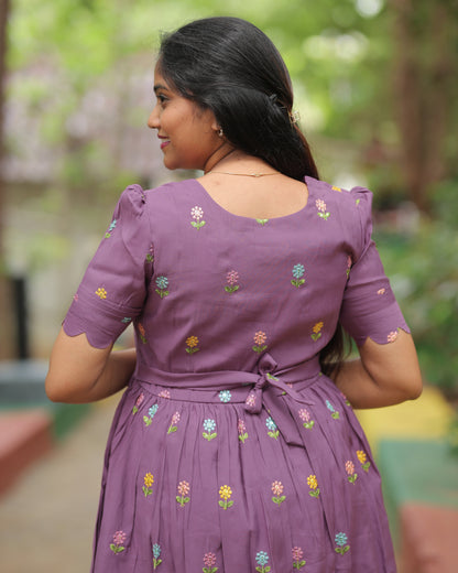 Roman Silk_V6 Maternity Maxi