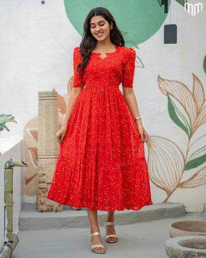 Red_Luv Maternity Maxi