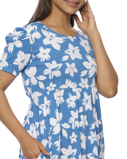 Fusion v2 | Casual Non-Maternity Loungewear - Puff Sleeve | Full Length