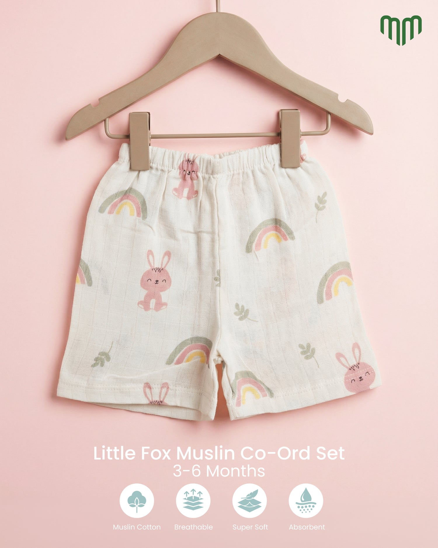 Little Rainbow Muslin Co-ord set