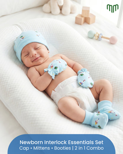 Little Space - Cap, Mittens and Booties