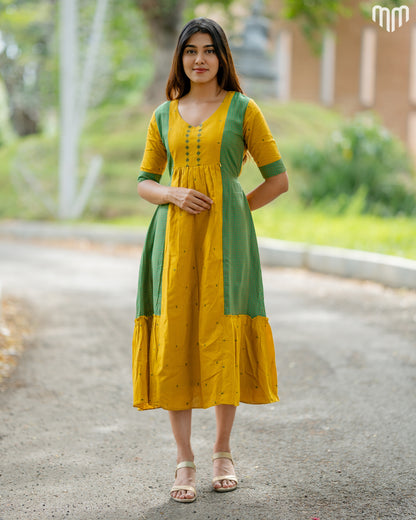 Niharika Handloom Cotton Maternity Maxi