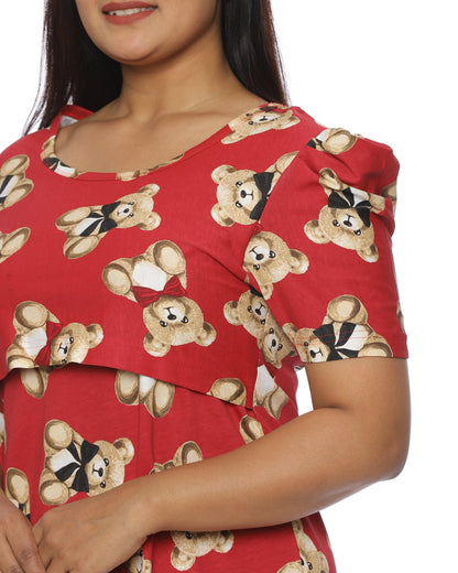 Teddy Zipless Feeding Pant Set