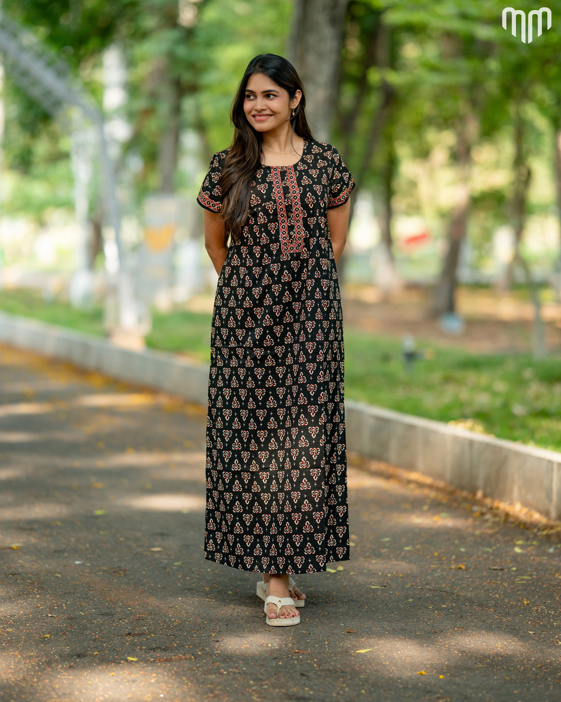 Kavin Cotton Essential Button-Up Nighty