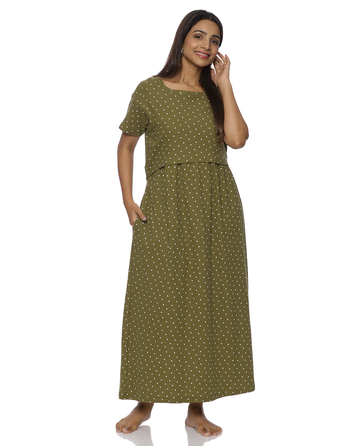 OliveLuv_V1  Zipless Maternity Loungewear – Full Length