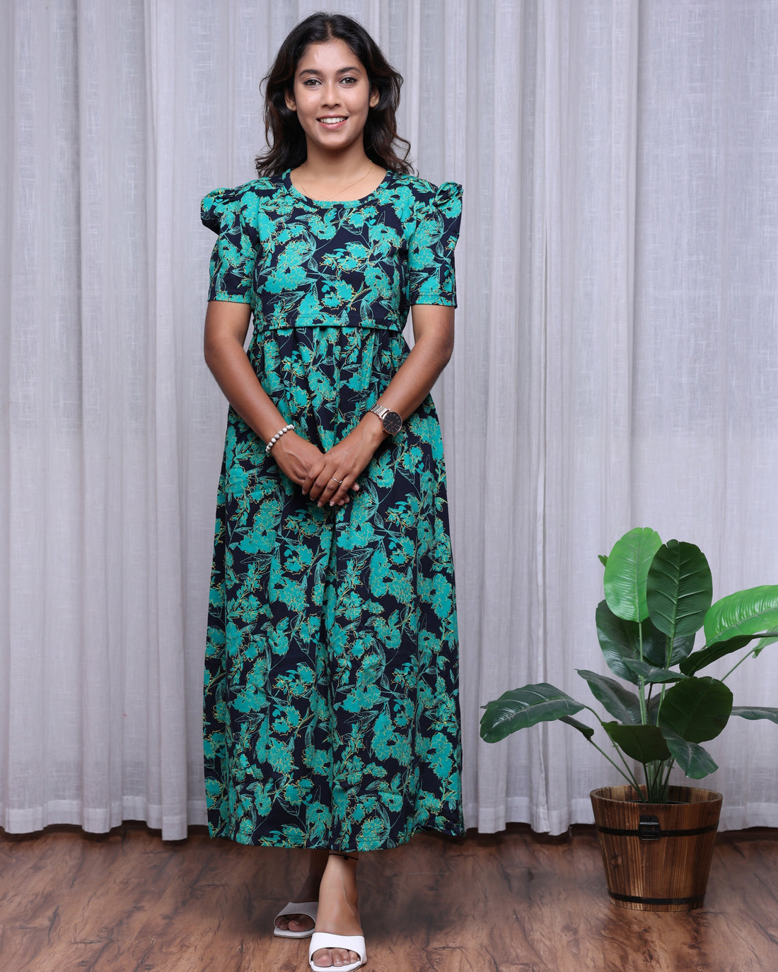 Greenery Zipless Maternity Loungewear – Full Length