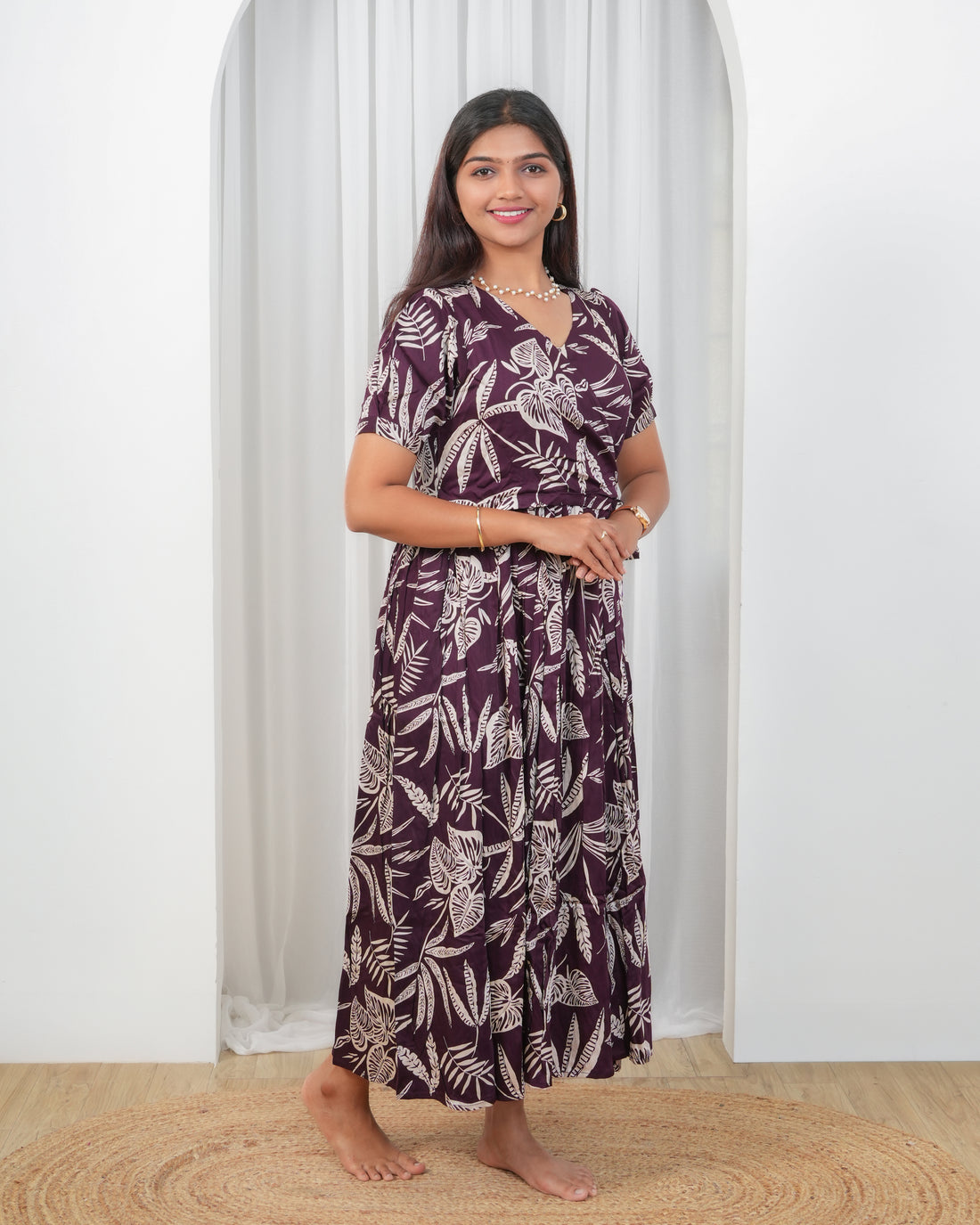 Wine Wrap Maternity Maxi