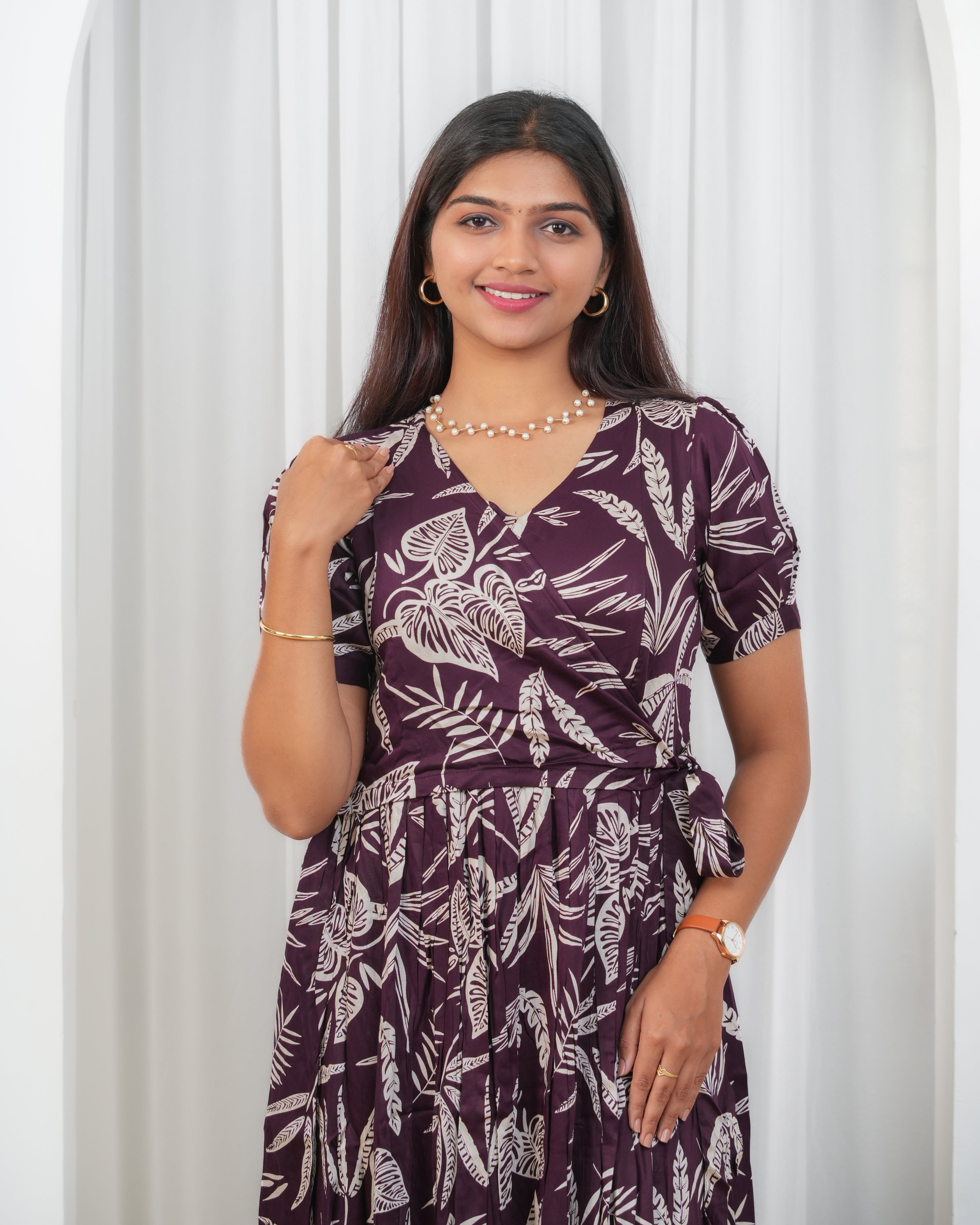 Wine Wrap Maternity Maxi