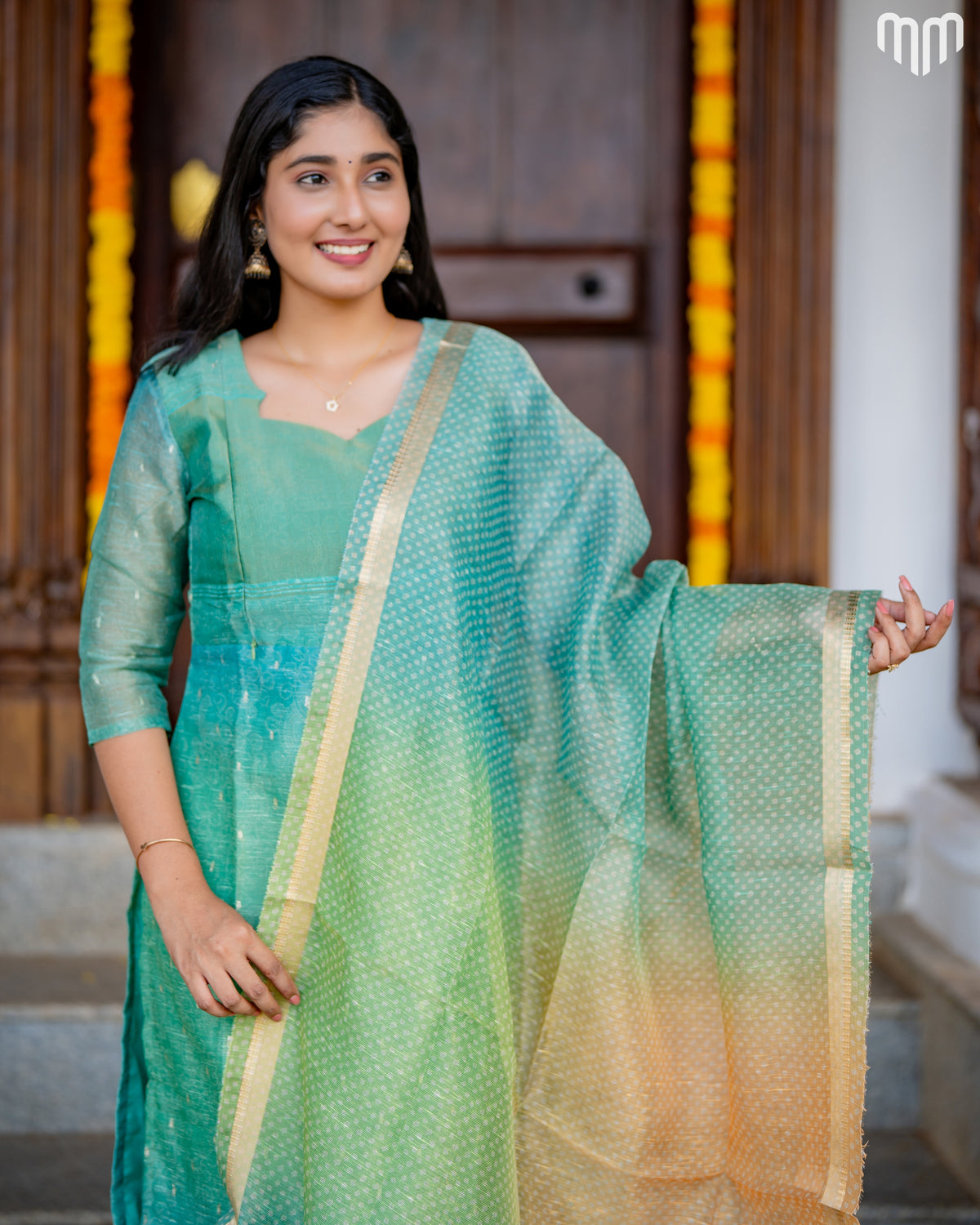 Reva Maternity Kurti Set - Top with Cotton Lining &amp; Dupatta