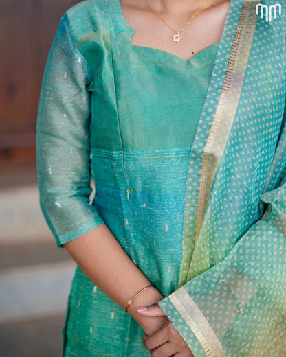 Reva Maternity Kurti Set - Top with Cotton Lining &amp; Dupatta