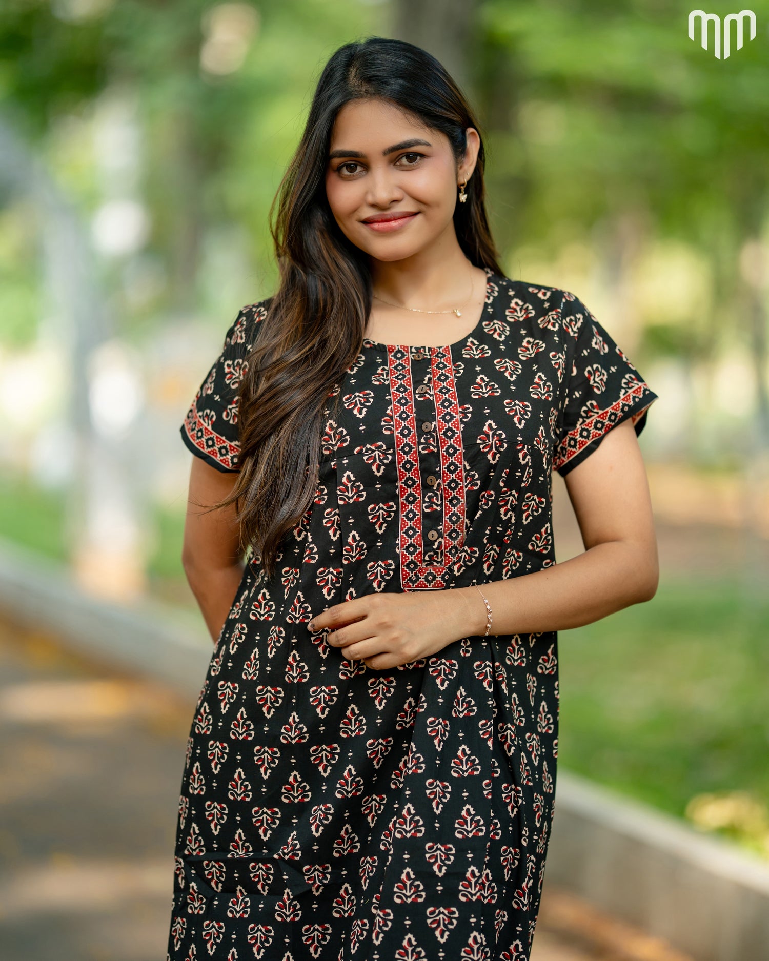 Kavin Cotton Essential Button-Up Nighty